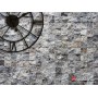 Patlatma Taş Doğal Duvar Kaplama Gümüş Moziak 5x5cm -DT1561
